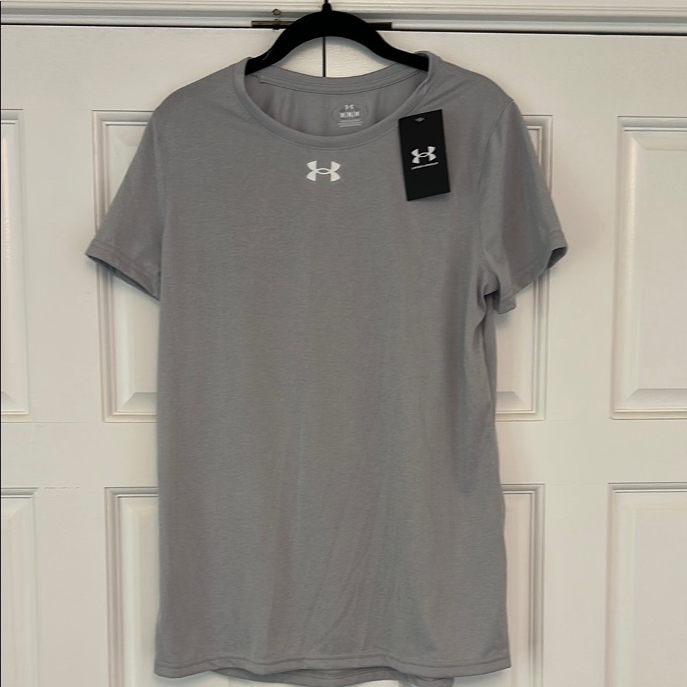 Under Armour Women's Light Gray Short Sleeve Tee